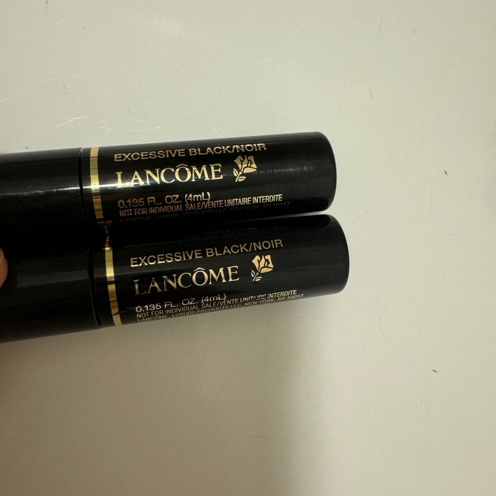 Esteem Lauder and Lancôme Excessive Black Mascara